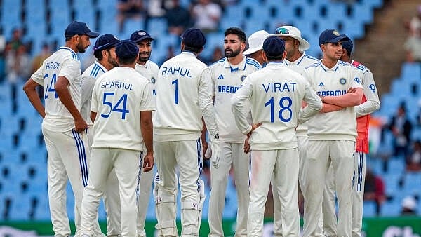 <div class="paragraphs"><p>Indian Cricket Team on the second day of the first Test match against South Africa.</p></div>