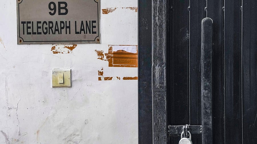 <div class="paragraphs"><p>The vacated bungalow at 9B, Telegraph Lane, now under lock and key.</p></div>