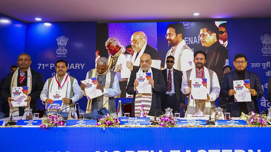 <div class="paragraphs"><p>Union Home Minister and Minister of Cooperation Amit Shah during the 71st Plenary Session of the North Eastern Council, in Shillong.&nbsp;</p></div>