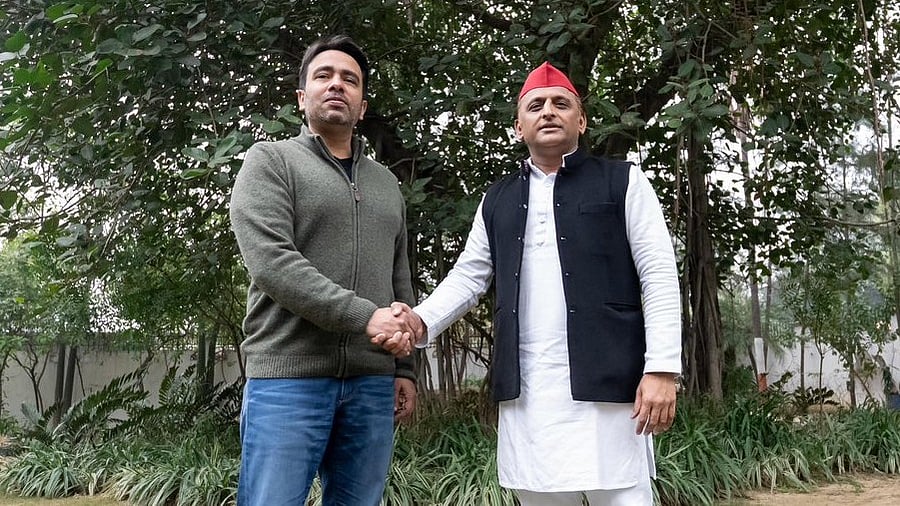 <div class="paragraphs"><p>Akhilesh Yadav and Jayant Chaudhary.&nbsp;</p></div>