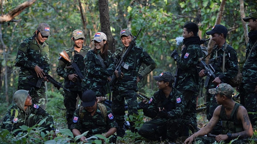 <div class="paragraphs"><p>Members of the People's Defence Forces (PDF) who became guerrilla fighters.</p></div>