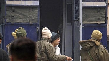 <div class="paragraphs"><p>Jailed AAP leader Manish Sisodia being brought to LNJP hospital for a medical check-up, in New Delhi, Tuesday, Jan. 16, 2024.</p></div>