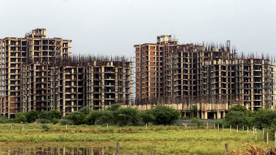 <div class="paragraphs"><p>Noida: Construction work underway at a residential site, in Noida, Friday, July 5, 2019. </p></div>