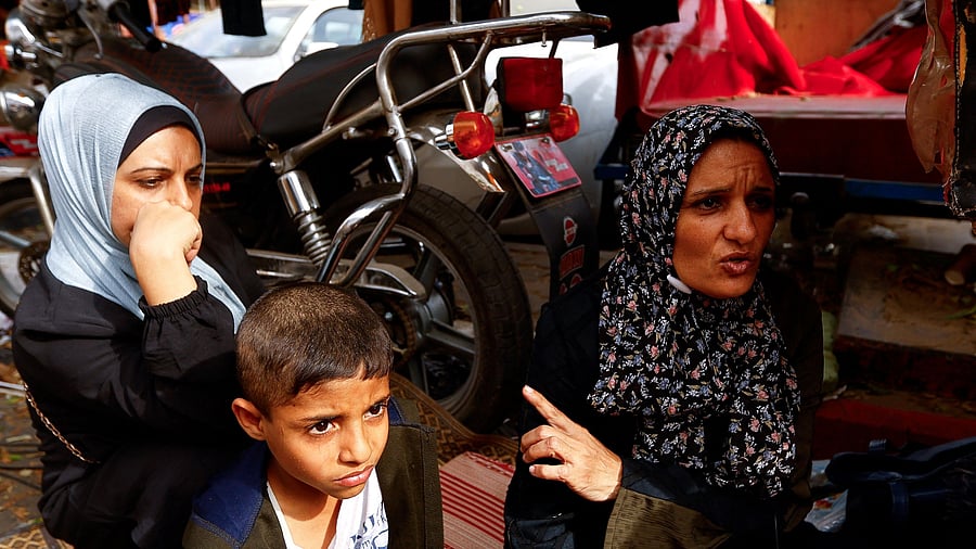 <div class="paragraphs"><p>Displaced Palestinian mother Samira Al-Khoar speaks as she takes shelter at Nasser Hospital Complex, after fleeing her home and another hospital, following Israeli strikes, in Khan Younis, in the southern Gaza Strip. (Photo from November 2023.)</p></div>