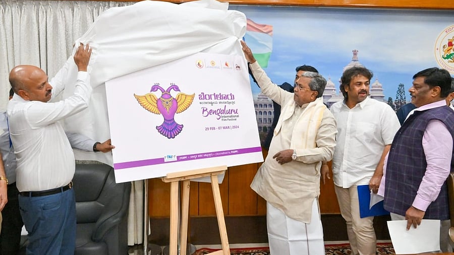 <div class="paragraphs"><p>Chief Minister Siddaramaiah unveils the logo of BIFFes 2024.</p></div>