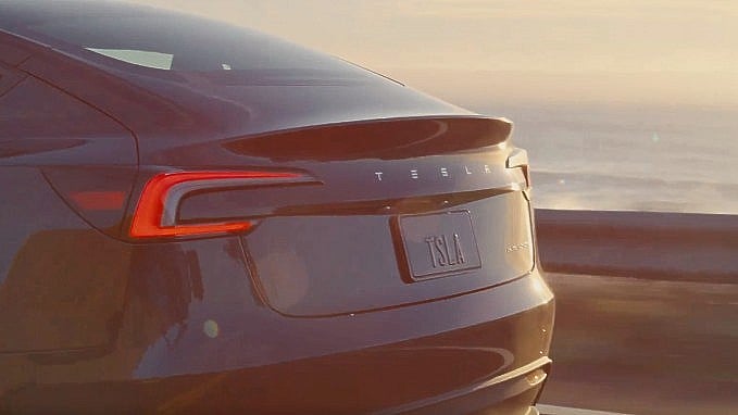 Tesla launches restyled Model 3 in North America