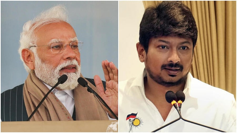 <div class="paragraphs"><p>PM Narendra Modi and TN Sports Minister&nbsp;Udhayanidhi Stalin.</p></div>