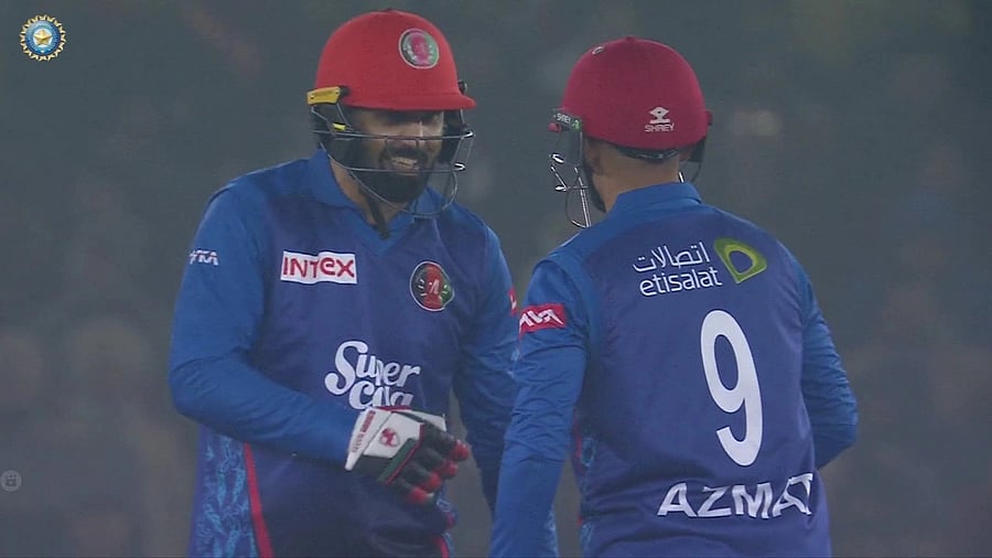 <div class="paragraphs"><p>Mohammad Nabi was the top-scorer for the visitors, scoring a brisk 42 off 27 balls to prop up the innings.</p></div>