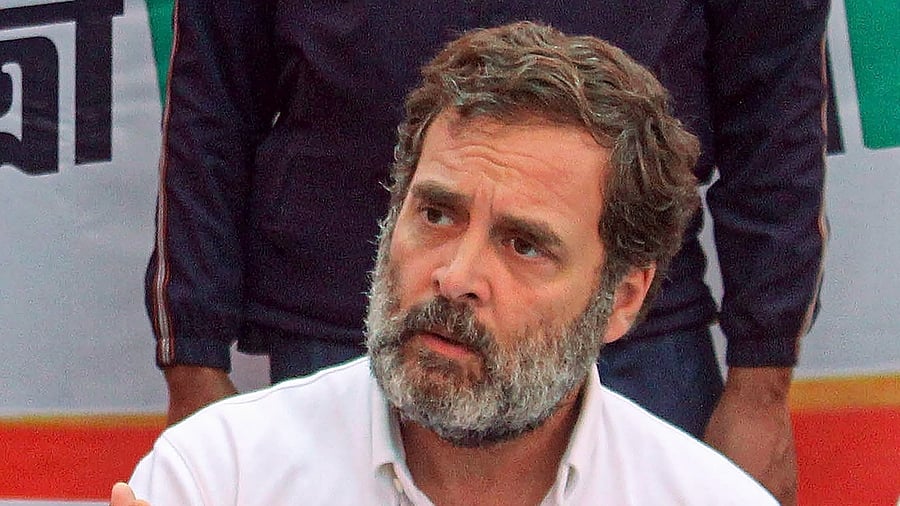 <div class="paragraphs"><p>Rahul Gandhi addresses the media during the Bharat Jodo Nyay Yatra. </p></div>