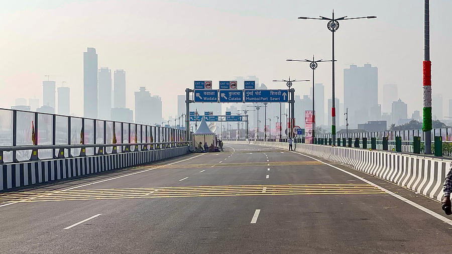 <div class="paragraphs"><p>India’s longest sea bridge Atal Setu.</p></div>