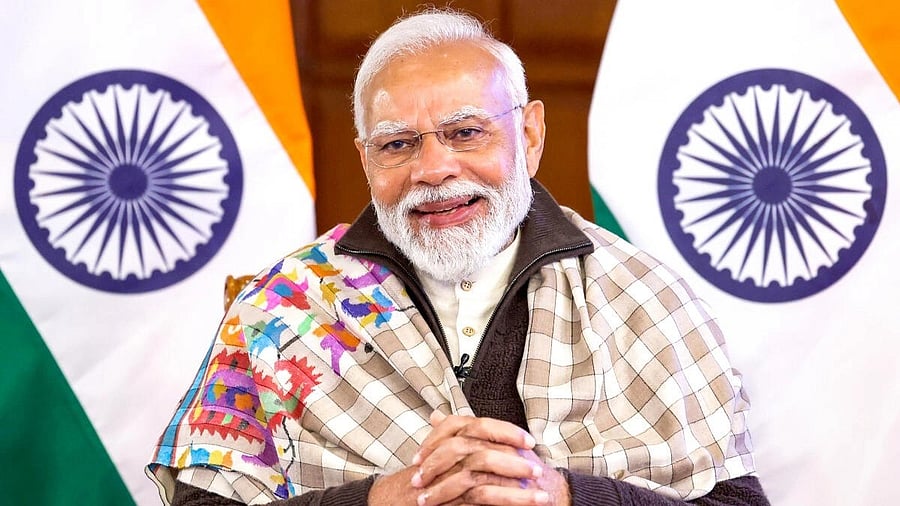 <div class="paragraphs"><p>Prime Minister Narendra Modi during the 'Pradhan Mantri Janjati Adivasi Nyaya Maha Abhiyan' programme, Monday. </p></div>