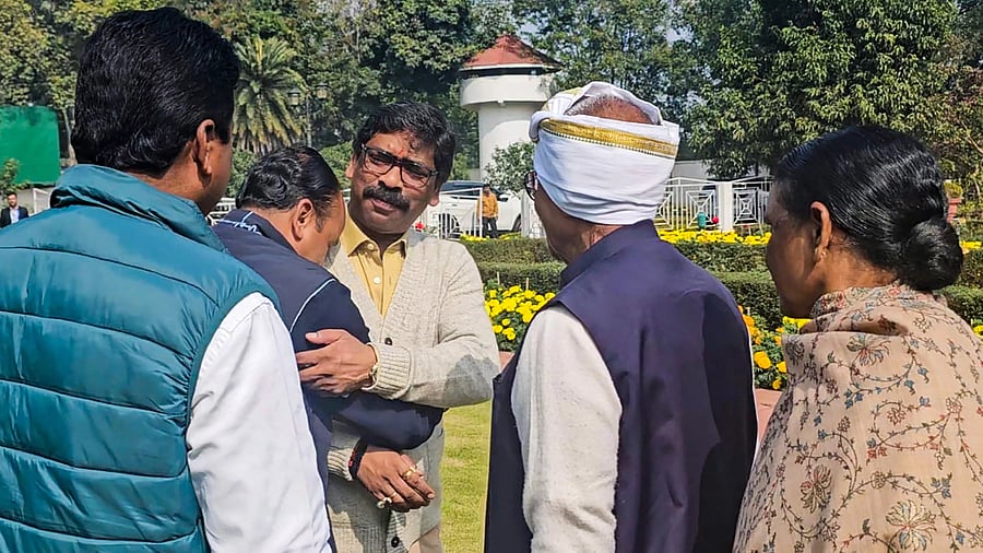 <div class="paragraphs"><p>Jharkhand Chief Minister Hemant Soren at his residence in Ranchi</p></div>