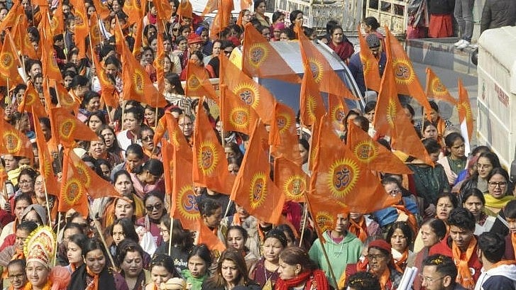 <div class="paragraphs"><p>People take part in a religious procession, ahead of Shri Ram Janmabhoomi Temple consecration ceremony. Representative image.</p></div>