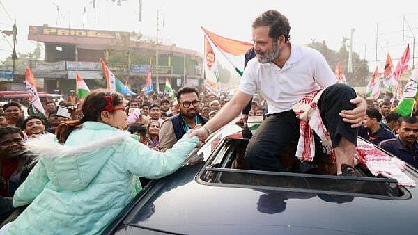 <div class="paragraphs"><p>Congress leader Rahul Gandhi during the 'Bharat Jodo Nyay Yatra', in Bongaigaon district, Assam, Wednesday, Jan. 24, 2024.</p></div>