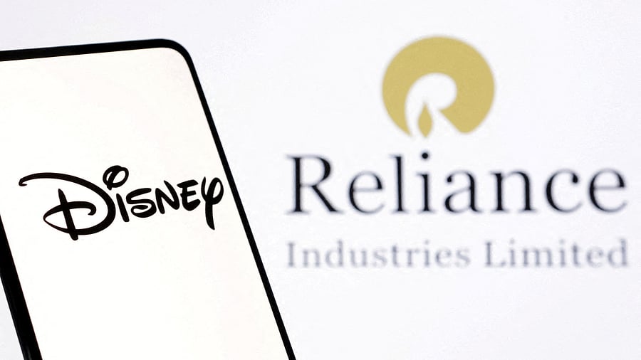 <div class="paragraphs"><p>Disney and Reliance logos are seen in this illustration  </p></div>