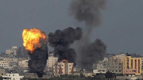 <div class="paragraphs"><p>Representational image for Israeli airstrike on the Gaza Strip.</p></div>