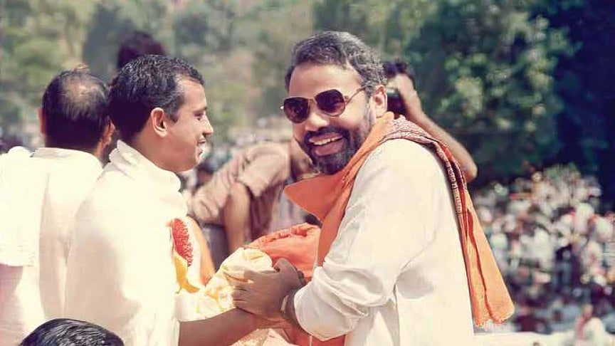 <div class="paragraphs"><p>Narendra Modi in rally organised by the VHP in 1991.&nbsp;</p></div>