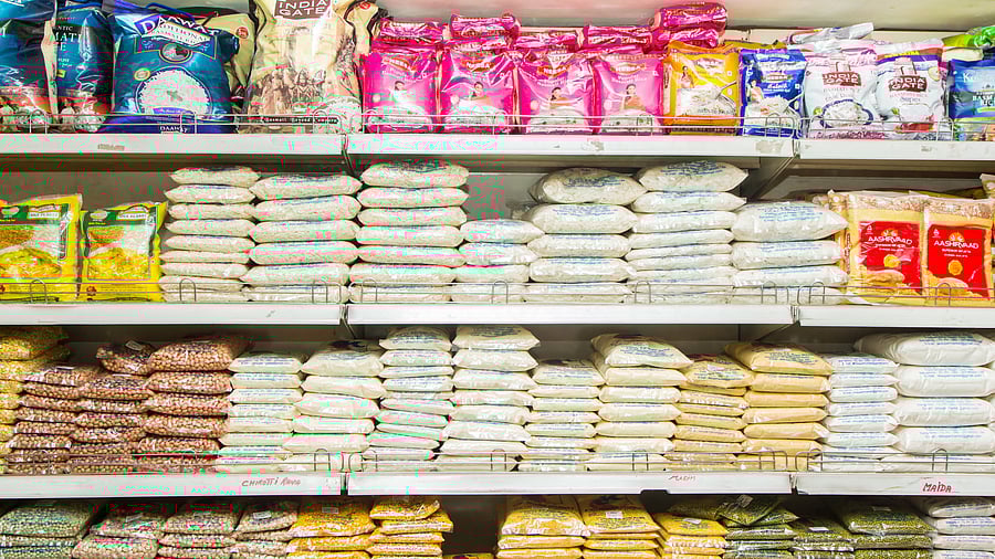 <div class="paragraphs"><p>Representative image of packaged food items on a superstore shelf.</p></div>