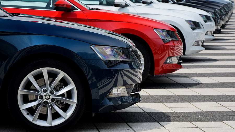 <div class="paragraphs"><p>Representative image showing new cars outside a showroom.</p></div>