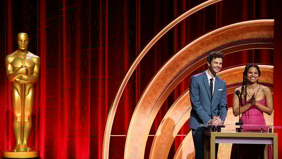 <div class="paragraphs"><p>Actors Zazie Beetz and Jack Quaid host the announcement of the 96th Oscars Nominations, in Beverly Hills.</p></div>