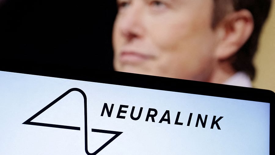 <div class="paragraphs"><p>The Neuralink logo and Elon Musk  are seen in this illustration.</p></div>
