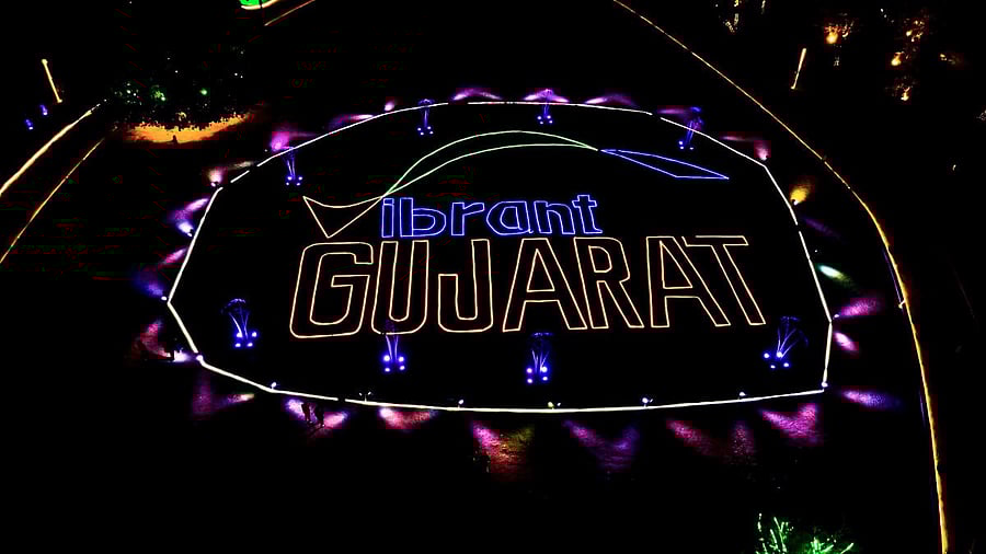 <div class="paragraphs"><p>Preparations underway ahead of the Vibrant Gujarat Global Summit 2024, in Gandhinagar.</p></div>