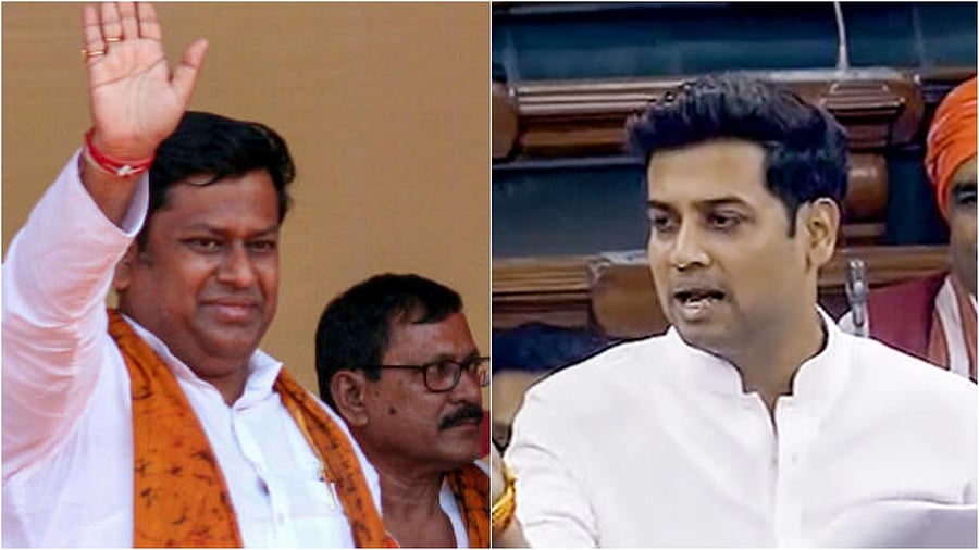 <div class="paragraphs"><p>BJP's Sukanta Majumdar(L) and Shiv Sena's Shrikant Eknath Shinde. </p></div>