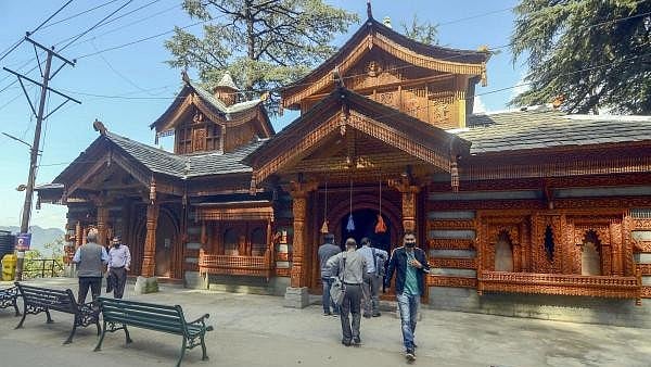 <div class="paragraphs"><p>Devotees at the Tara Mata temple in Shimla. </p></div>