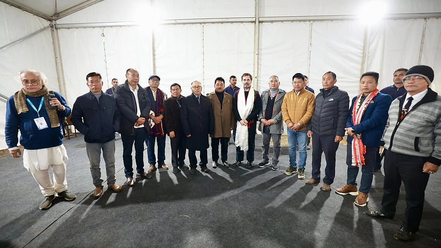 <div class="paragraphs"><p>Congress general secretary Jairam Ramesh said the delegation of the Naga HOHO, representing Naga organisations from different states, met Gandhi late this evening at the Bharat Jodo Nyay Yatra campsite at Khuzama ground in Nagaland.</p></div>