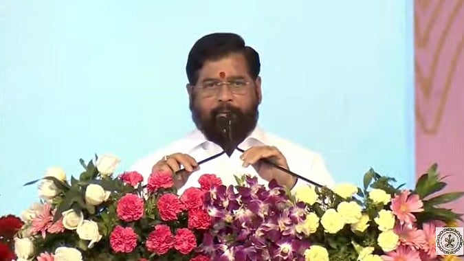 <div class="paragraphs"><p>Screengrab of Maharashtra CM Eknath Shinde from 27th National Youth Festival.</p></div>