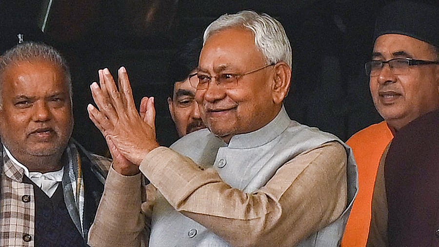 <div class="paragraphs"><p>A file photo of Bihar Chief Minister Nitish Kumar in Patna.</p></div>