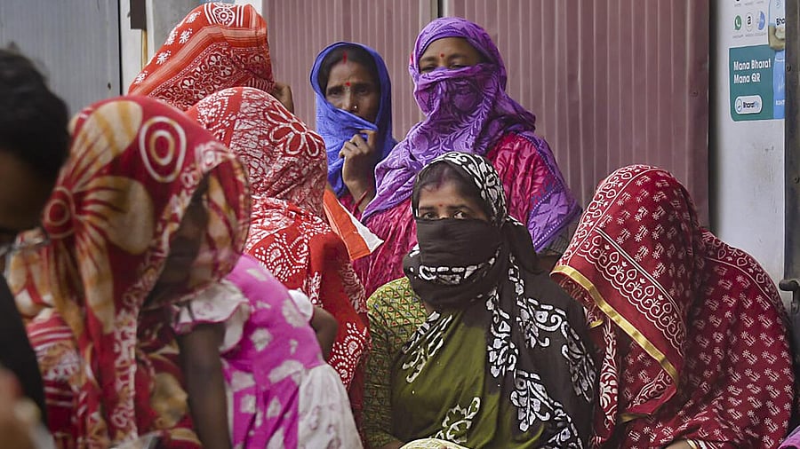 <div class="paragraphs"><p>Local Sandeshkhali women.</p></div>