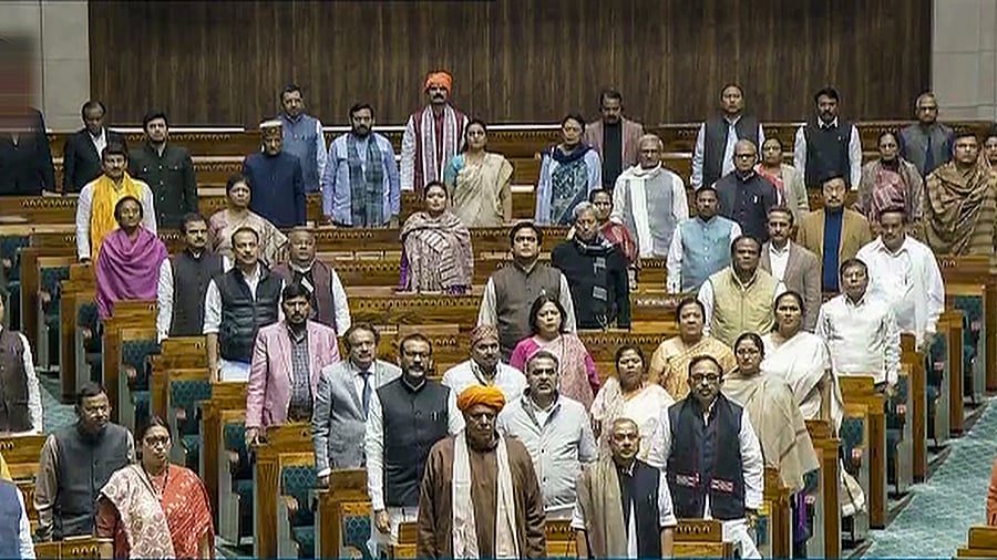 <div class="paragraphs"><p>Parliamentarians after the Lok Sabha was adjourned sine die during the Budget session of Parliament, in New Delhi, Saturday, February 10, 2024. </p></div>