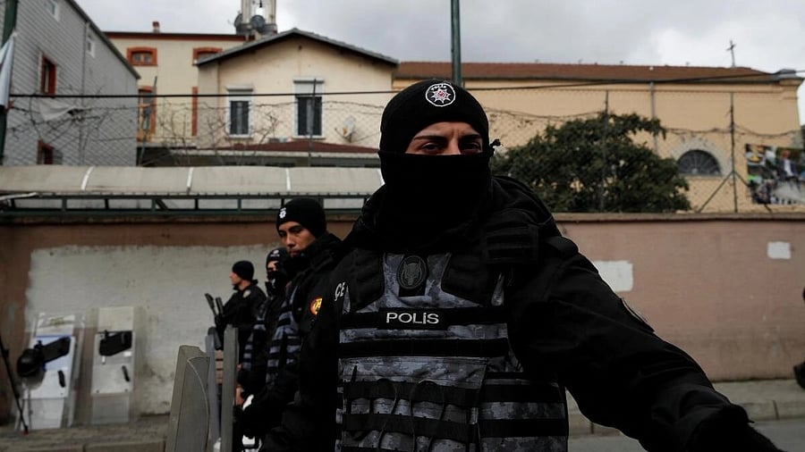<div class="paragraphs"><p>A Turkish police stand guard. Image for representation only.</p></div>