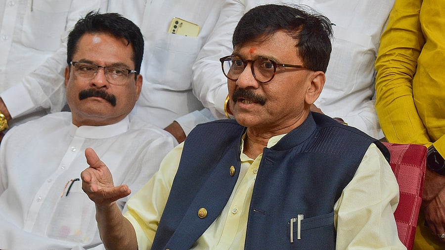 <div class="paragraphs"><p>A file photo of Shiv Sena (UBT) leader and MP Sanjay Raut addressing the media in Maharashtra's Solapur, Maharashtra.&nbsp;</p></div>