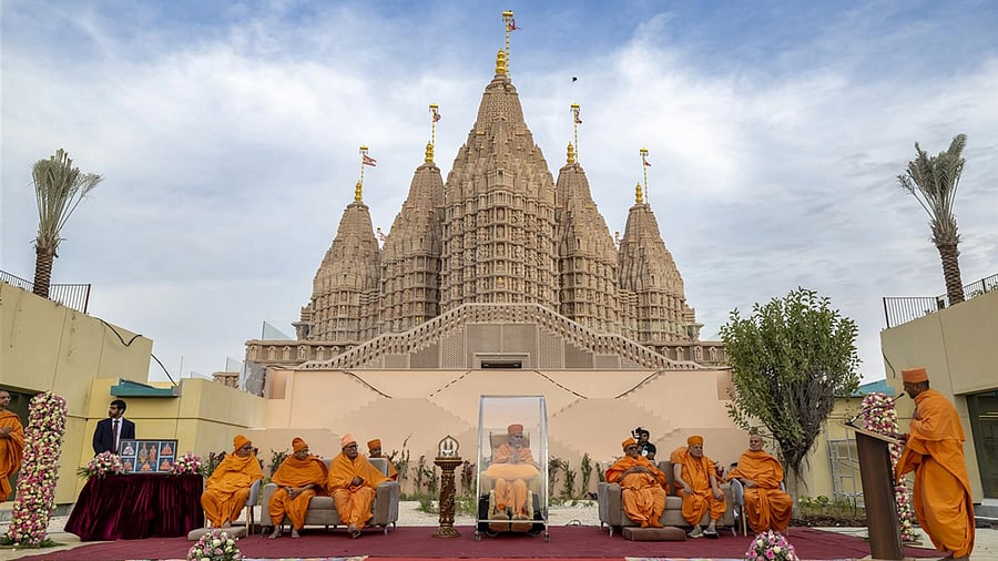 <div class="paragraphs"><p>A file photo of the BAPS temple in Abu Dhabi.</p></div>