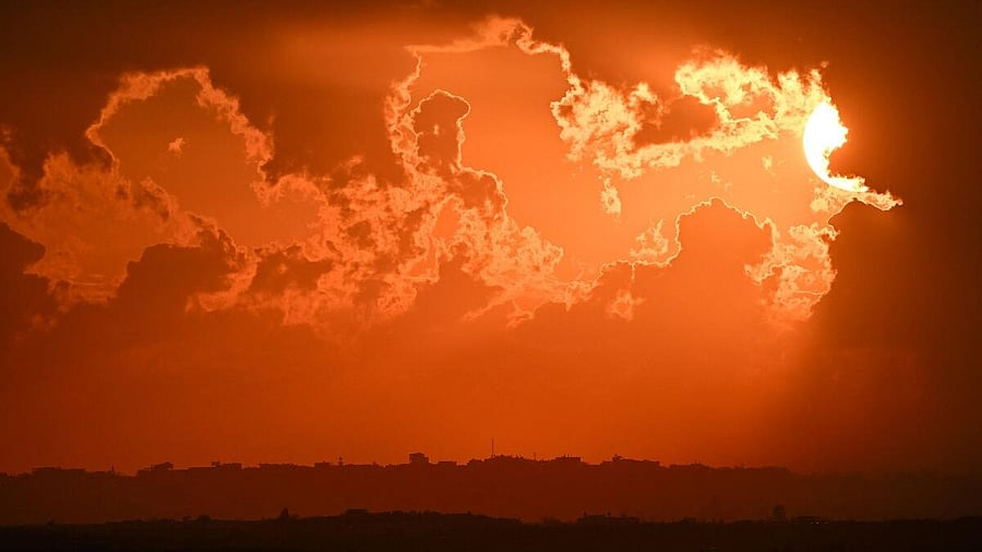<div class="paragraphs"><p>The sun sets over northern Gaza ruins, amid the ongoing conflict between Israel and the Palestinian Islamist group Hamas, as seen from Sderot, Israel, February 2, 2024.</p></div>