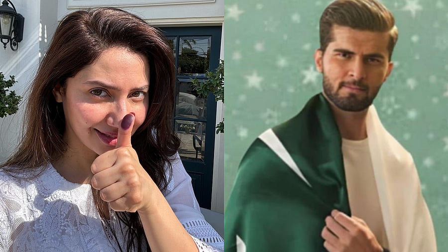 <div class="paragraphs"><p>Pakistani actor Mahira Khan and cricketer Shaheen Shah Afridi were among the celebrities who asked people to go out and vote.</p></div>