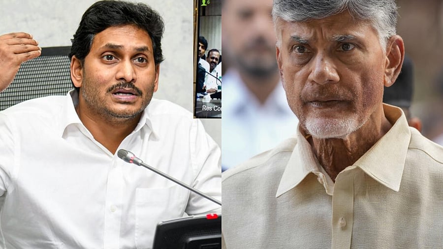 <div class="paragraphs"><p>Andhra Pradesh Chief Minister YS Jagan Mohan Reddy; N Chandrababu Naidu. </p></div>