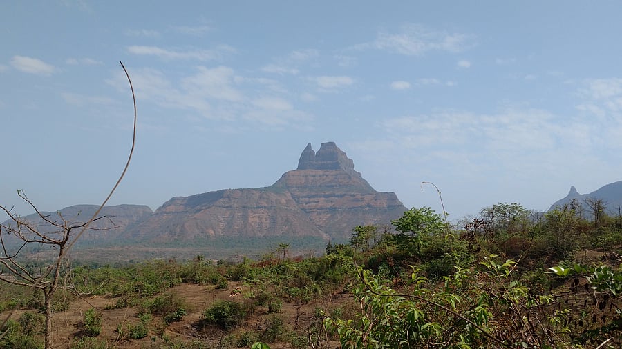Centuries-old Haji Malang Sufi shrine is located on a hill in the Western Ghats, in Thane district of the Mumbai Metropolitan Region.