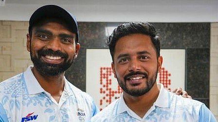 <div class="paragraphs"><p>Indian men's hockey team captain Harmanpreet Singh and goalkeeper PR Sreejesh.</p></div>