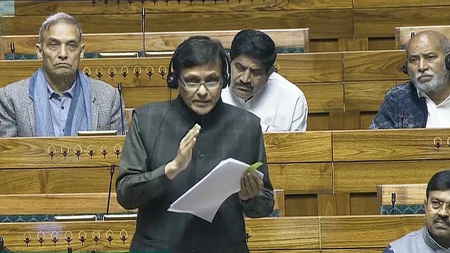 <div class="paragraphs"><p> Union Minister of State for Home Nityanand Rai speaks in the Lok Sabha during the Budget session of Parliament, in New Delhi, on Tuesday, Feb. 6, 2024.</p></div>