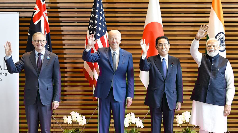 <div class="paragraphs"><p>Prime Minister Narendra Modi, Japanese Prime Minister Fumio Kishida, US President Joe Biden and Australian Prime Minister Anthony Albanese.</p></div>