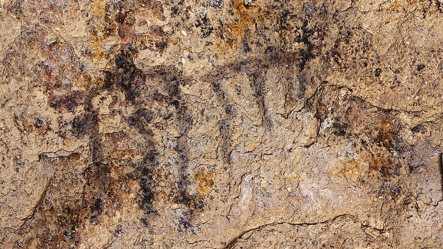 <div class="paragraphs"><p>Rock art in cave in Patagonia.</p></div>
