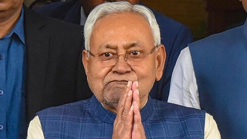 <div class="paragraphs"><p>Bihar Chief Minister Nitish Kumar comes out of the State Assembly after Kumar-led NDA government in Bihar won a vote of confidence, during the first day of Budget session of the Assembly, in Patna, Monday, Feb. 12, 2024.</p></div>