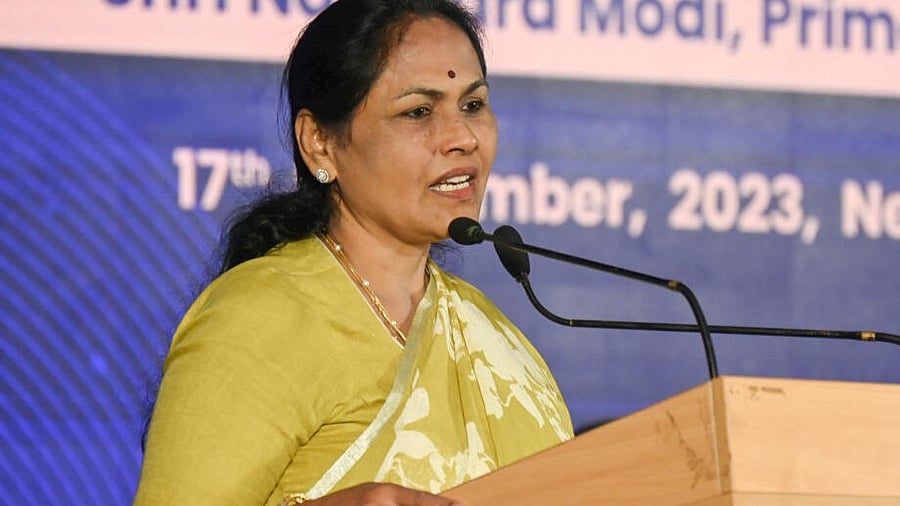<div class="paragraphs"><p>Union Minister of State for Agriculture and Farmers Welfare Shobha Karandlaje.&nbsp;</p></div>