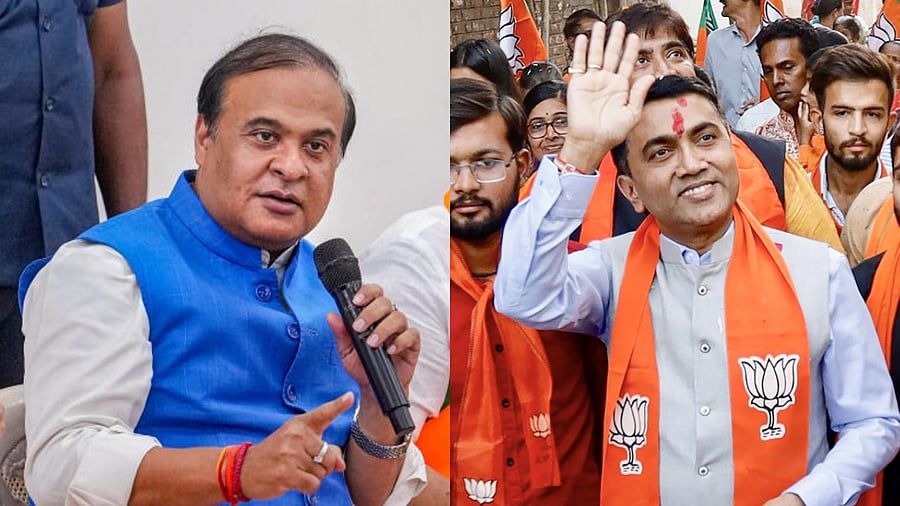 <div class="paragraphs"><p>Assam Chief Minister Himanta Biswa Sarma ad Goa CM Pramod Sawant</p></div>