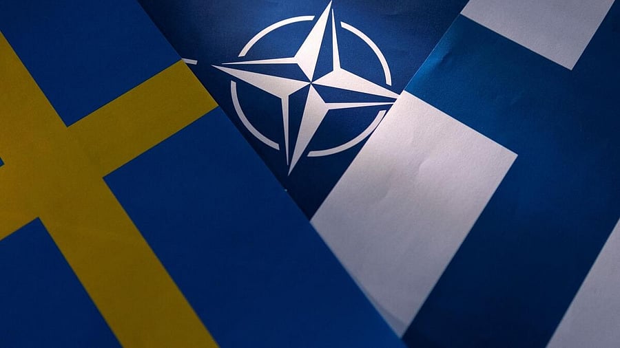 <div class="paragraphs"><p>Representative image of NATO, Swedish and Finnish flags.</p></div>