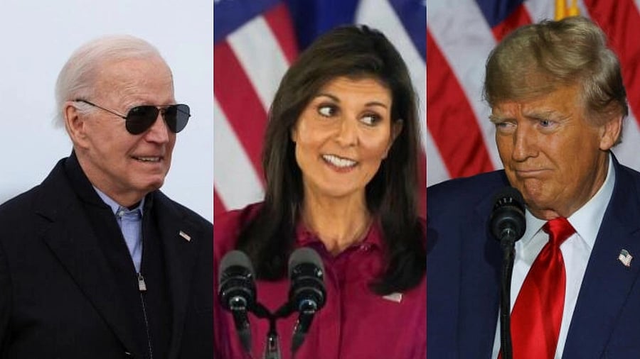 <div class="paragraphs"><p>(L-R) Joe Biden, Nikki Haley, and Donald Trump.</p></div>