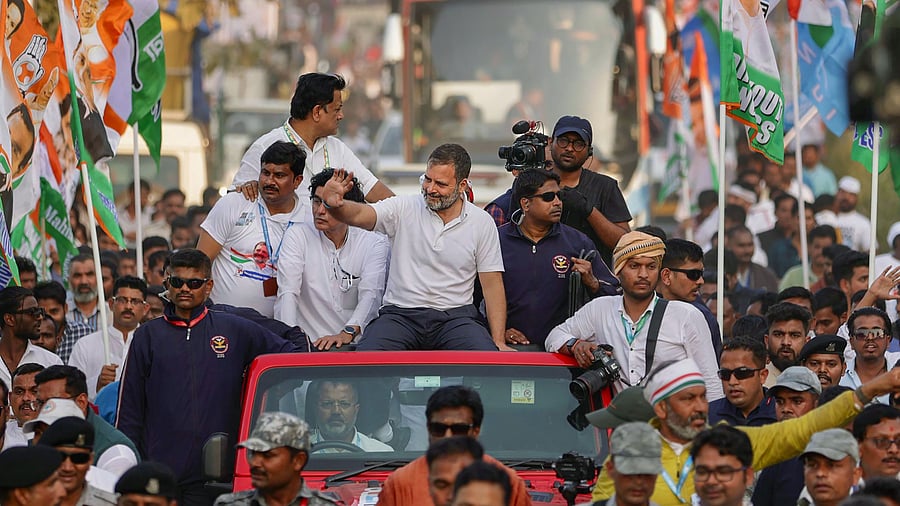 <div class="paragraphs"><p>Congress leader Rahul Gandhi during the Bharat Jodo Nyay Yatra. </p></div>